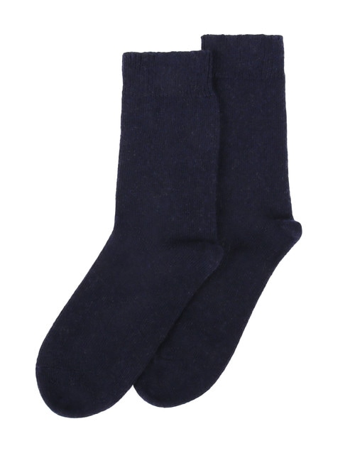 Levante Pina Wool Crew Sock, Navy product photo View 02 L