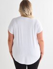 Bodycode Curve Crew Neck Boxy Tee, White product photo View 02 S