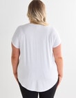 Bodycode Curve Crew Neck Boxy Tee, White product photo View 02 S