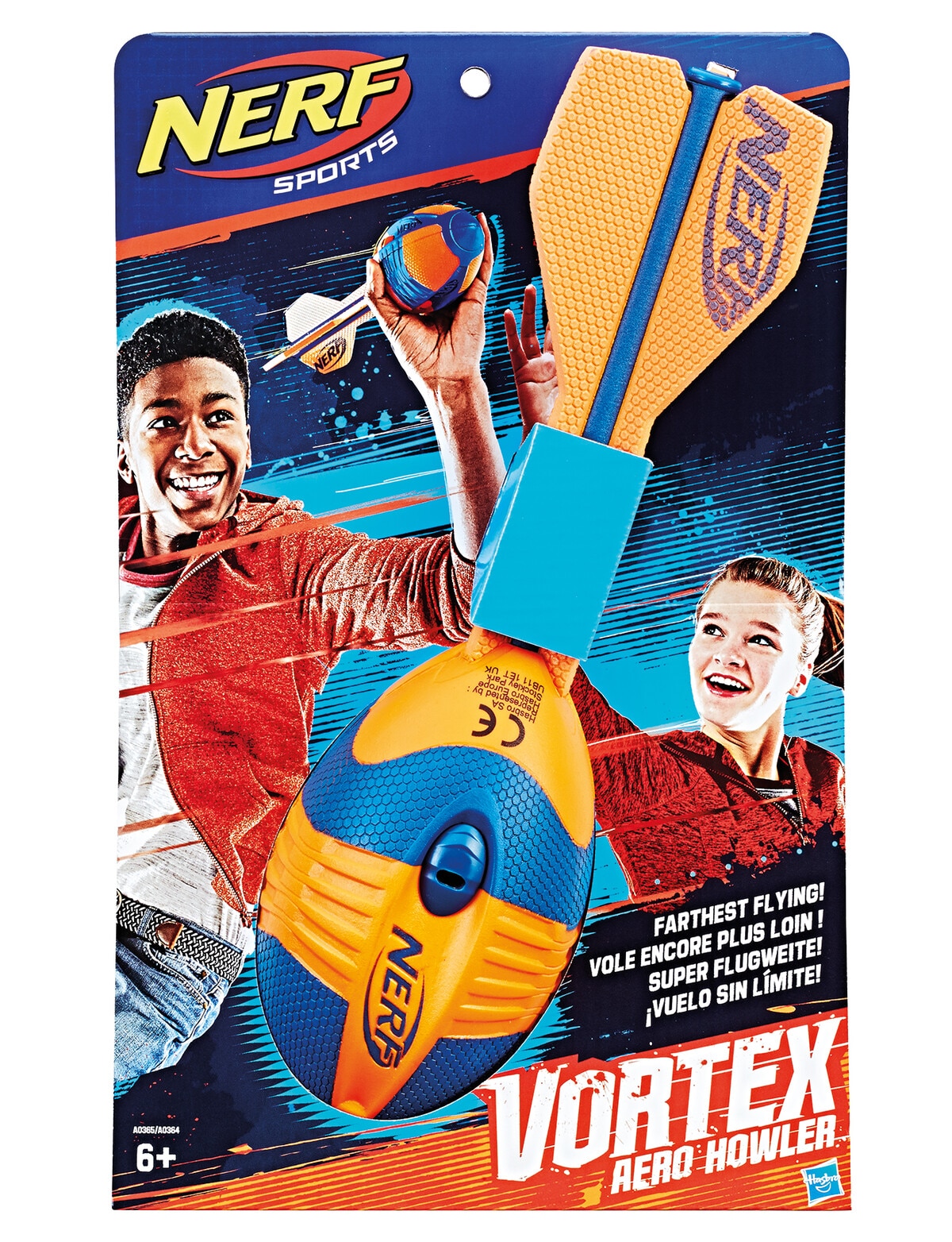 Nerf Vortex Aero Howler Football, Assorted - Scooters & Outdoor Toys