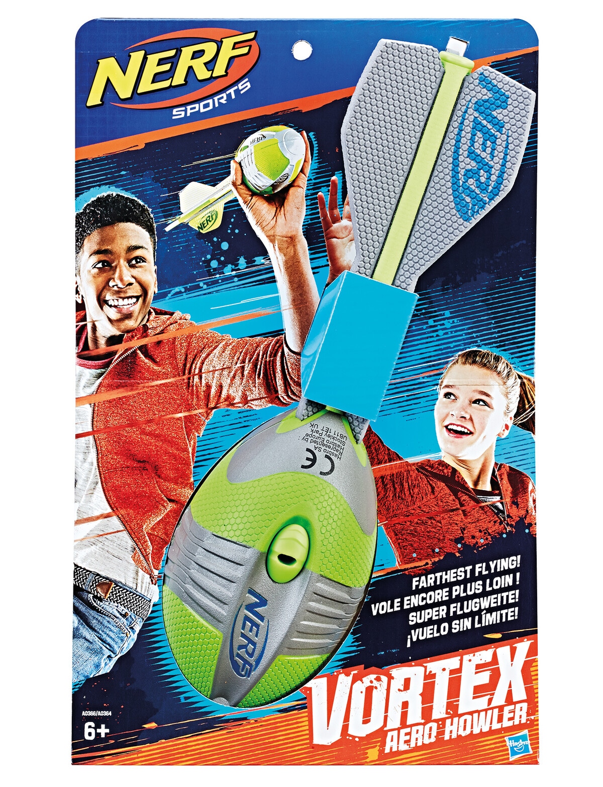 Nerf Vortex Aero Howler Football, Assorted - Scooters & Outdoor Toys