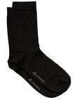 Jockey Woman Fine Merino Argyle Crew-Sock, Black product photo View 02 S