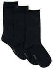 Jockey Woman Fashion Crew-Sock, 3-Pack, Black product photo View 02 S
