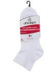 Jockey Woman Fine Circulation Anklet Sock, White product photo
