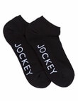 Jockey Woman Performance No-Show Sock, 2-Pack, Black product photo View 02 S