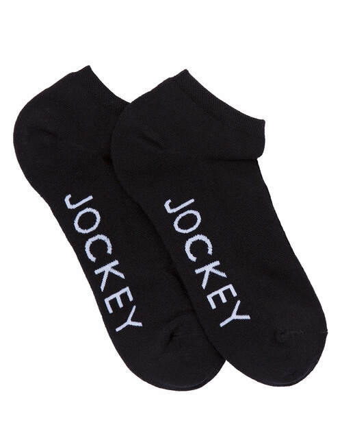 Jockey Woman Performance No-Show Sock, 2-Pack, Black product photo View 02 L