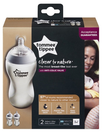 Tommee Tippee Closer To Nature 340ml Bottle, 2-Pack product photo