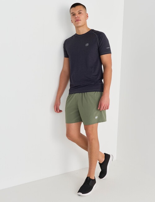 Gym Equipment Stretch Short, Khaki product photo View 03 L