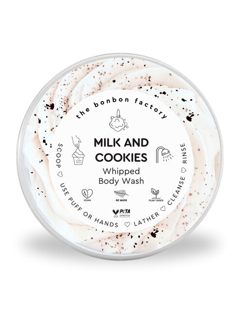 The Bonbon Factory Milk and Cookie Body Wash Whip 200ml product photo View 03 L