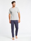 Mazzoni Loungewear Soft-Touch Cotton-Modal Top, Grey Marle product photo View 03 S