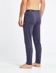 Mazzoni Loungewear Soft-Touch Cotton-Modal Pant, Navy Marle product photo View 02 S