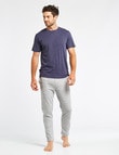 Mazzoni Loungewear Soft-Touch Cotton-Modal Pant, Grey Marle product photo View 03 S