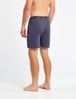 Mazzoni Loungewear Soft-Touch Cotton-Modal Short, Navy Marle product photo View 02 S