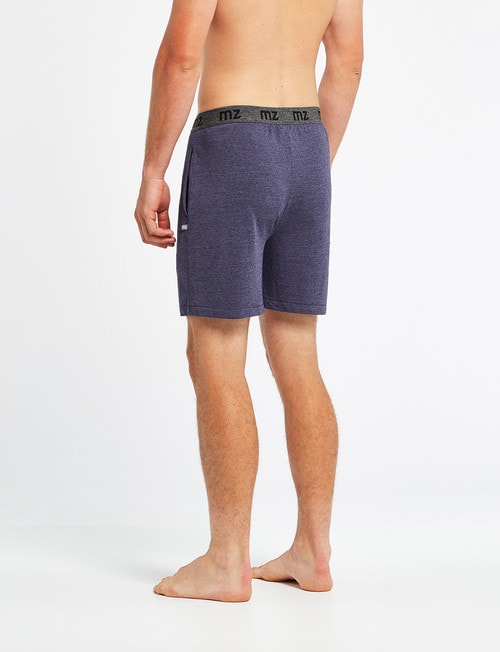 Mazzoni Loungewear Soft-Touch Cotton-Modal Short, Navy Marle product photo View 02 L