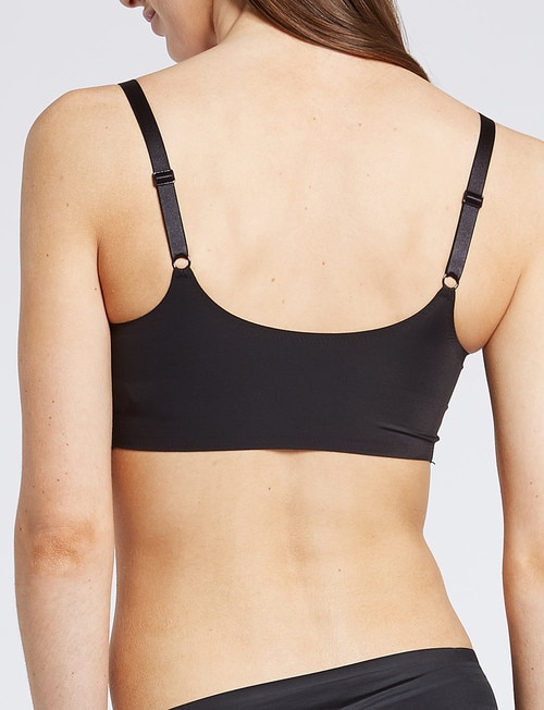 Calvin Klein Invisibles LL Retro Bralette, Black, XS-XL product photo View 02 L