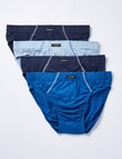 Jockey Cotton Brief 4-Pack, Assorted Blue product photo View 03 S