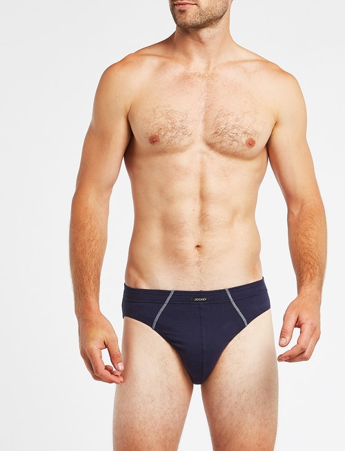 Jockey Cotton Brief 4-Pack, Assorted Blue product photo