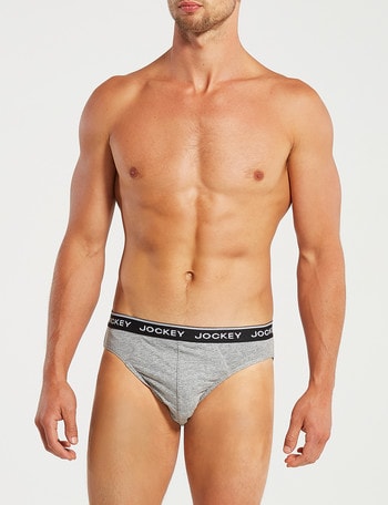 Jockey Classic Hipster Brief, 4-Pack, Grey & Black product photo