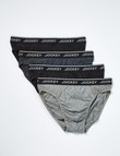 Jockey Classic Hipster Brief, 4-Pack, Grey & Black product photo View 03 S