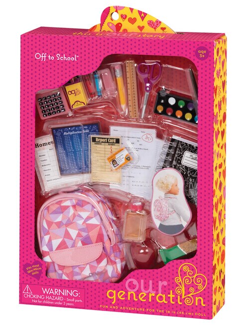 Our Generation Off to School Accessory Set product photo