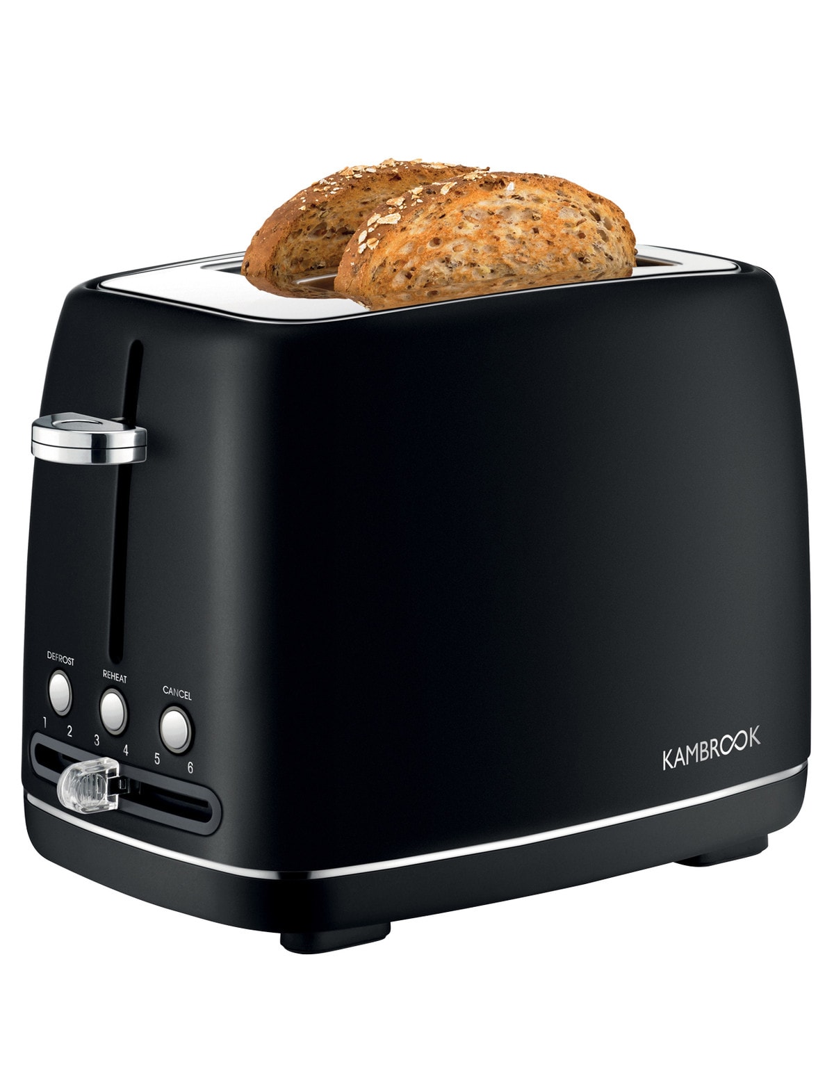 Kambrook Perfect 2 Slice Toaster Matte Black, KTA270MTB Toasters