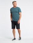 Chisel Ultimate Crew Tee, Teal Marle product photo View 03 S