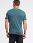 Chisel Ultimate Crew Tee, Teal Marle product photo View 02 S