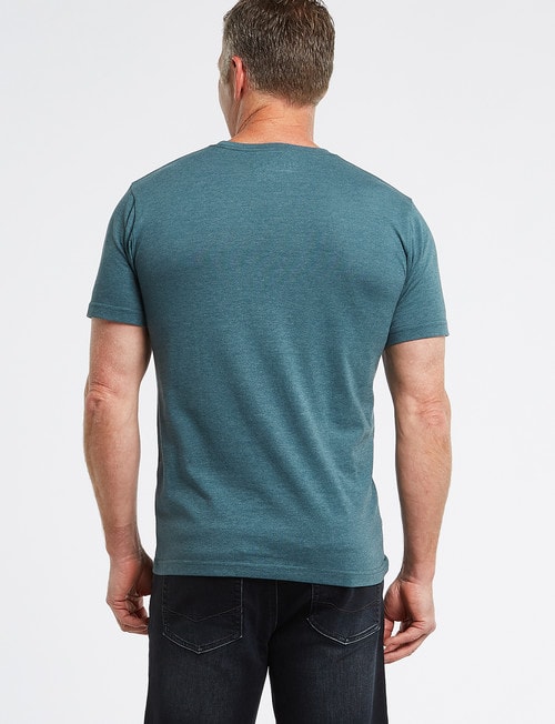 Chisel Ultimate Crew Tee, Teal Marle product photo View 02 L