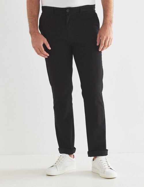 Chisel Classic Chino Pant, Black - Casual Pants