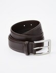 Chisel Textured Leather Belt, Brown product photo