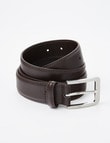Chisel Textured Leather Belt, Brown product photo