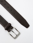 Chisel Textured Leather Belt, Brown product photo View 03 S