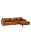 LUCA Hendrix II Leather 2.5 Seater with Right Hand Chaise product photo View 02 S