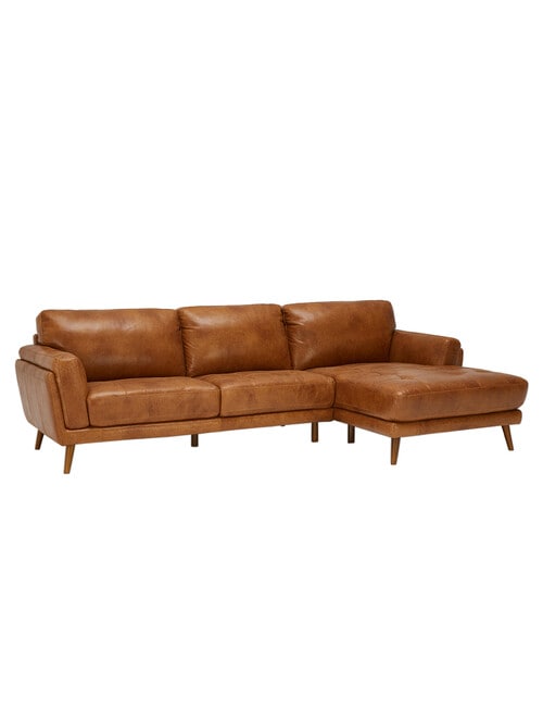 LUCA Hendrix II Leather 2.5 Seater with Right Hand Chaise product photo View 02 L
