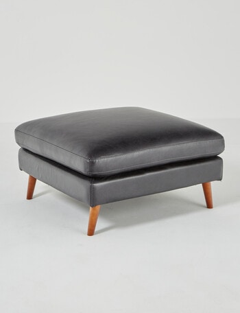 LUCA Furniture Hendrix Leather Ottoman product photo