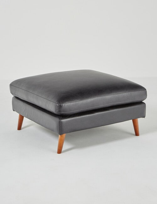 LUCA Furniture Hendrix Leather Ottoman product photo