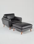 LUCA Furniture Hendrix Leather Ottoman product photo View 05 S