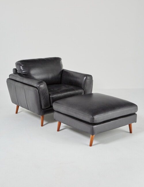 LUCA Furniture Hendrix Leather Ottoman product photo View 05 L