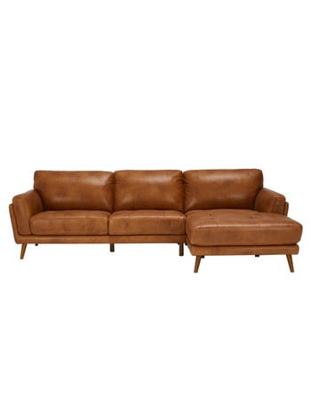 LUCA Hendrix II Leather 2.5 Seater with Right Hand Chaise product photo