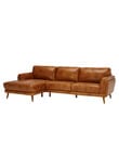 LUCA Furniture Hendrix Leather 2.5 Seater with Left Hand Chaise product photo View 02 S
