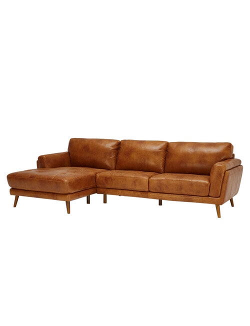 LUCA Furniture Hendrix Leather 2.5 Seater with Left Hand Chaise product photo View 02 L