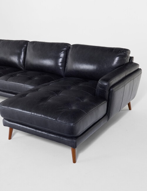 LUCA Furniture Hendrix Leather 2.5 Seater with Right Hand Chaise product photo View 03 L