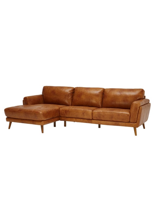 LUCA Hendrix II Leather 2.5 Seater with Left Hand Chaise product photo View 02 L