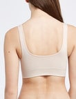 Bonds Seamfree Comfy Crop, Dust, XS-3XL product photo View 02 S