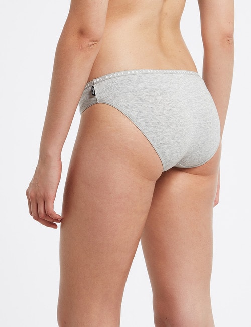 Bonds Hipster Bikini Brief, 3-Pack, Grey/White/Black product photo View 03 L
