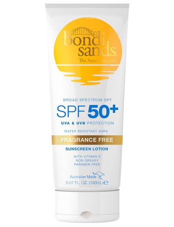 Bondi Sands Fragrance Free Sunscreen Lotion SPF50+, 150ml product photo