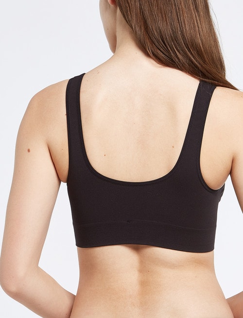 Bonds Seamfree Comfy Crop, Black, XS-3XL product photo View 02 L