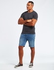 Chisel Ultimate Crew Tee, Charcoal Marle product photo View 03 S