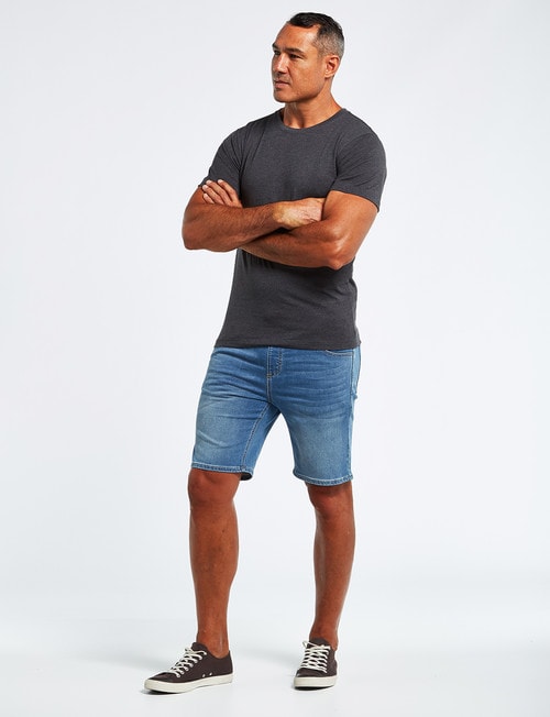 Chisel Ultimate Crew Tee, Charcoal Marle product photo View 03 L