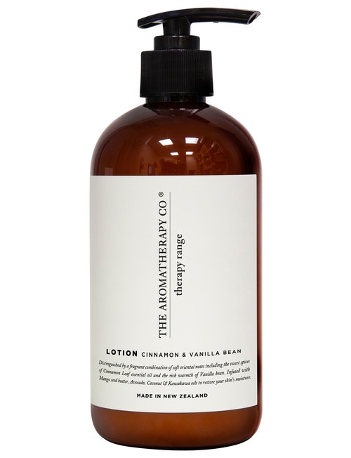 The Aromatherapy Co. Therapy Hand and Body Lotion, Cinnamon & Vanilla Bean, 500ml product photo